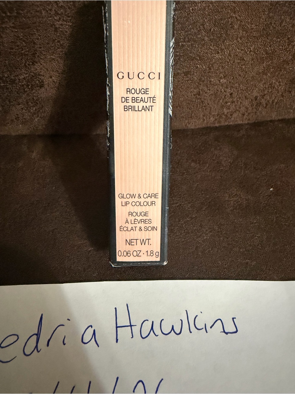 Gucci Rouge de Beauté Brillant Lipstick - Goldie Red